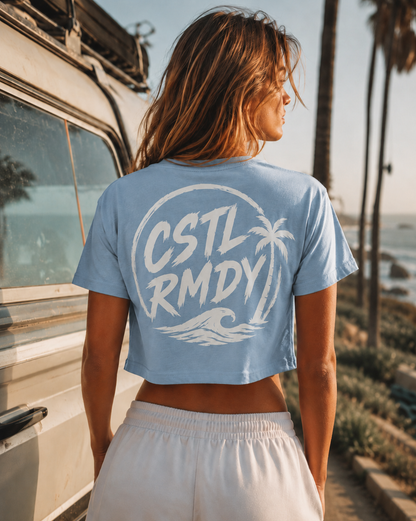 Logo Ladies Blue Crop